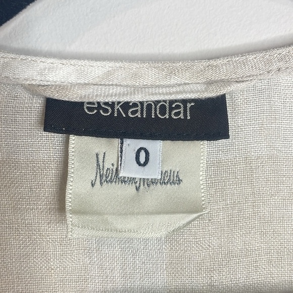 Eskandar | 100% Linen Cream Open-Front Cardigan Size 0/XS - Picture 4 of 7